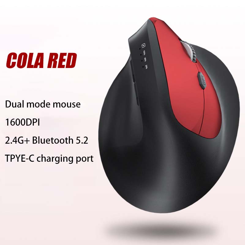 Xiaomi Bluetooth Vertical Mouse Tri-Mode Ergonomic 9600 DPI Adjustable Optical Silence Gaming Mouse Office Dormitory Comfortable: Blue