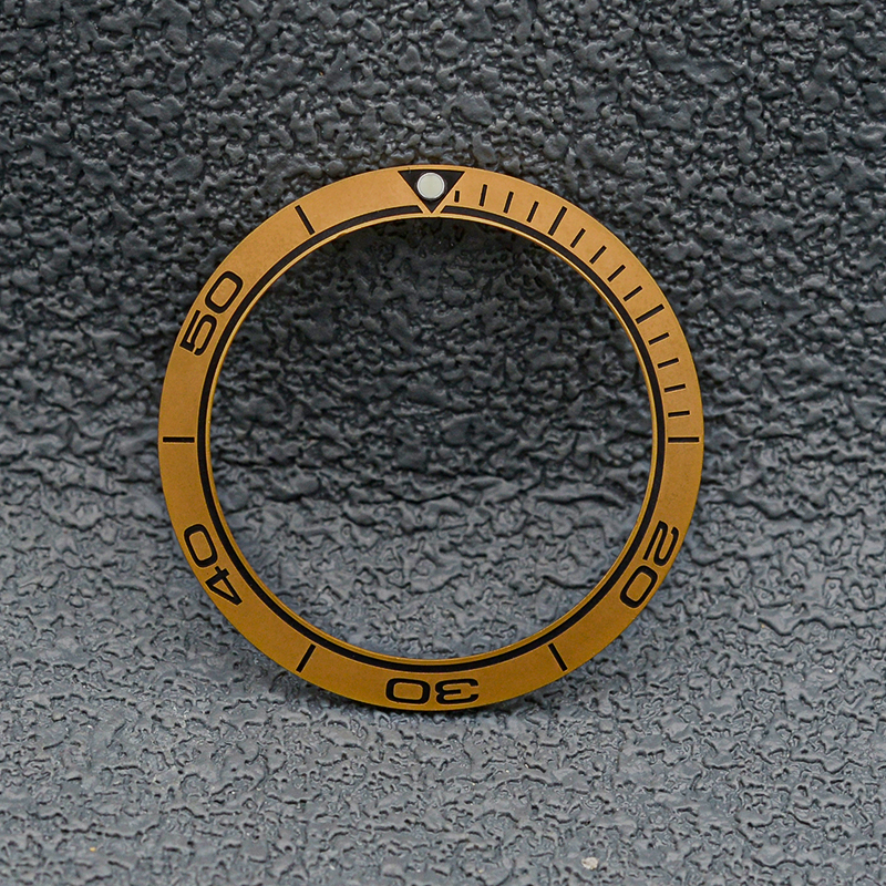 NH35-Gehäbenutzen, 38 mm, Seamaster-Stil, Keramik, SKX007, Uhrenlünette, Einsatzskala, Ring für SKX007, SKX009, SRPD-modifizierte Uhrenteile: Blau