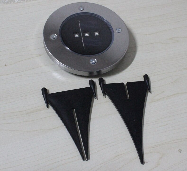 LED solar tuin tuin rvs tuin-vormige begraven verlichting