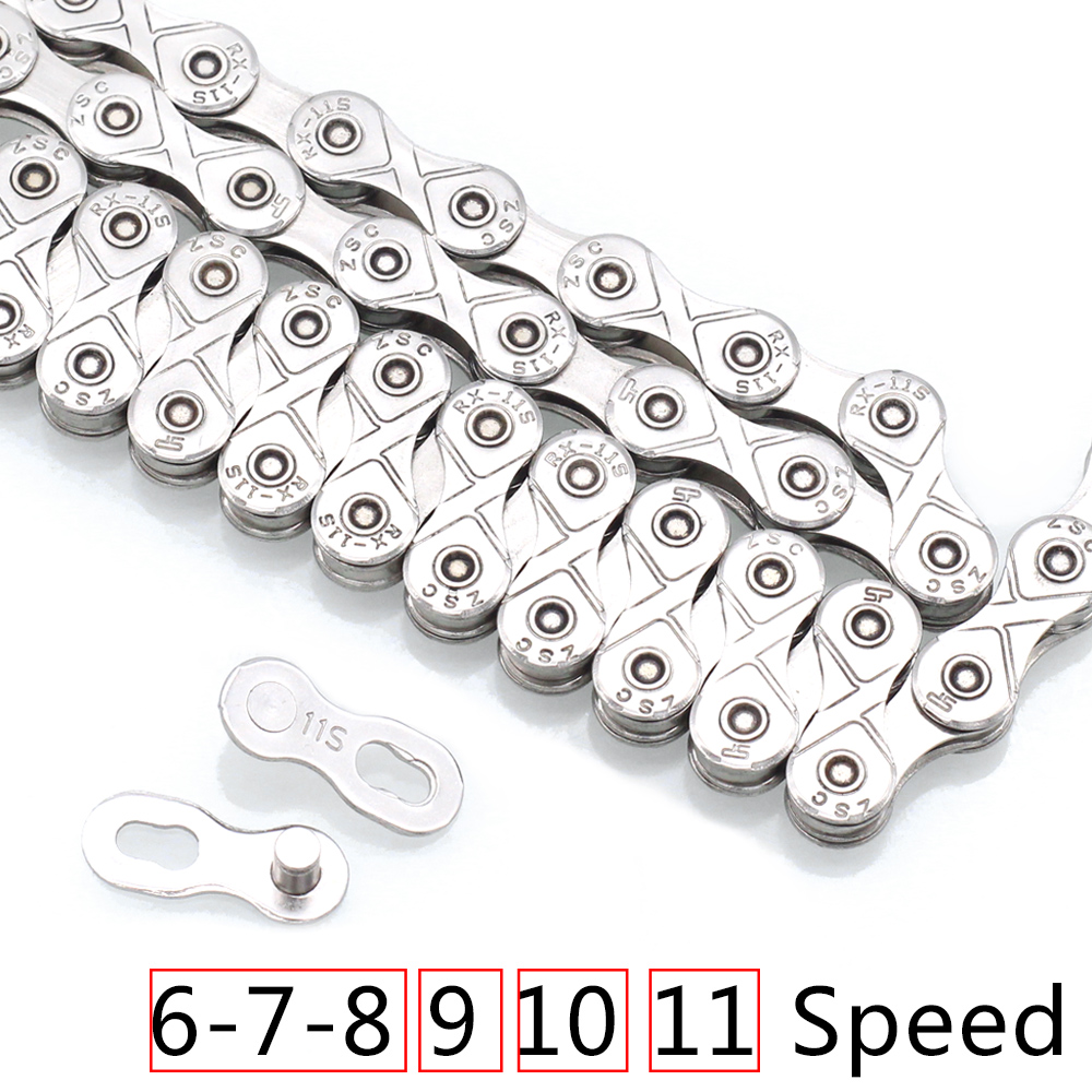 Everdawn Fietsketting 6/7/8 9 10 11 12 Speed Plating High End Staal Anti-Roest Bike Chain voor Mountain Road Bike116L