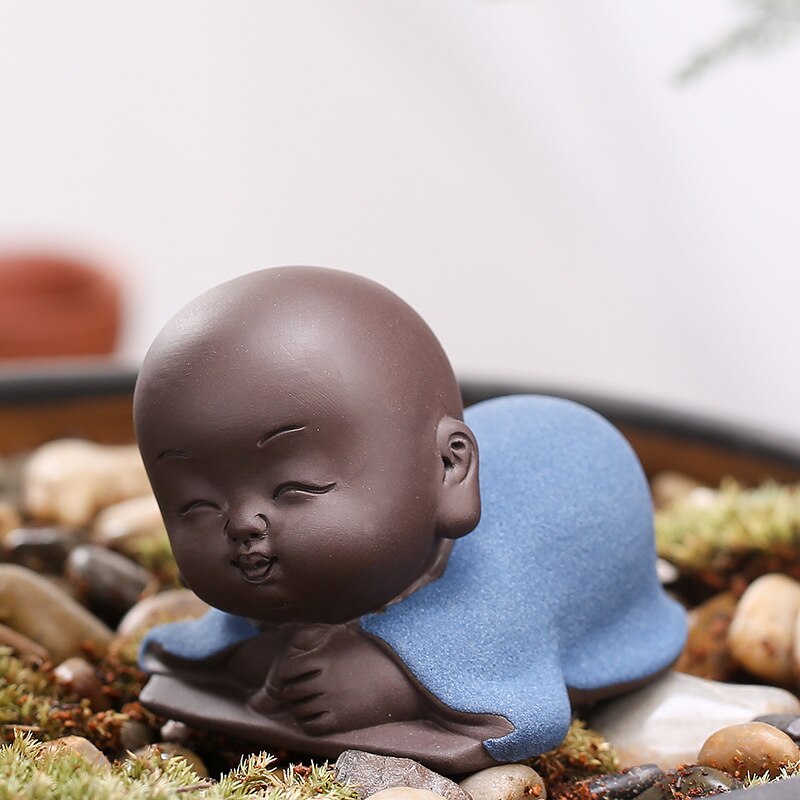 Boeddhistische Stemming Jonge Monnik &#39;S Favoriete Paars Zand Thee Muziekinstrumenten Schaken Kalligrafie Schilderen Mooie Thee Tafel Accessoires: 4