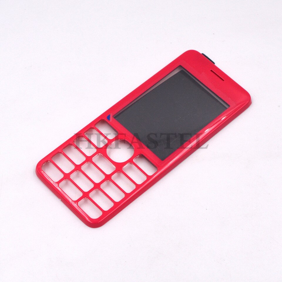 For Nokia 206 Mobile phone Front face Housing with Tool For 206 Dual Sim RM-872 Back battery door cover: Red Color Tool