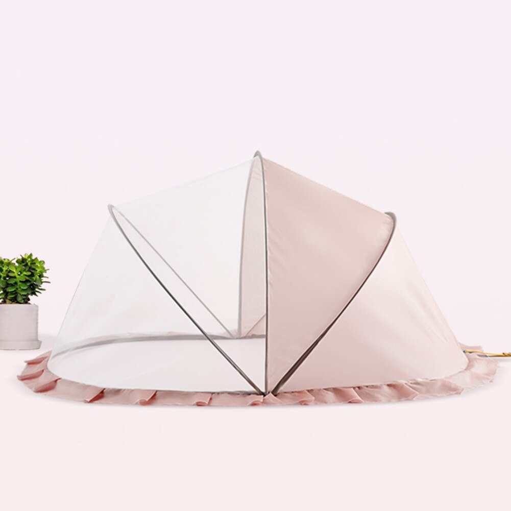Portable Pliable Multifonction Moustiquaire Filets Pour Nourrissons Bébé Berceau Filet Bébé Lit Moustiquaires Prévenir Antiparasitaire: Pink
