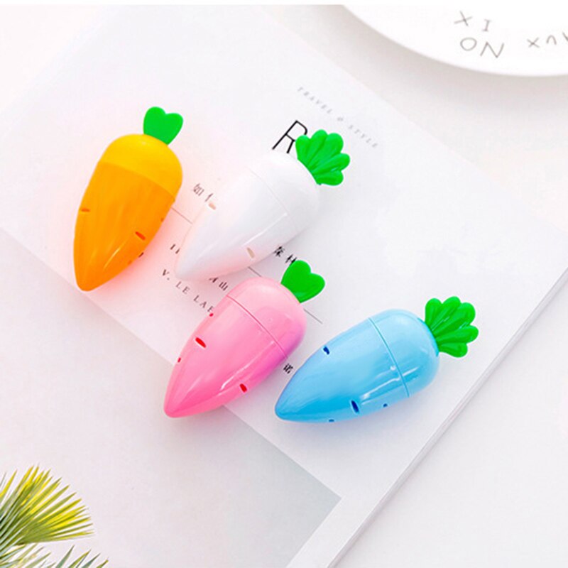 Pencil Sharpener Carrot Cute Cutter Portable for Kids Stationery School Classroom