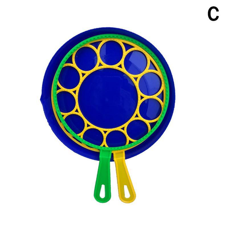 面白い大バブルトレイセット石鹸バブル製造機のおもちゃ屋外活動パーティー演奏気泡吹い子供のためのツールギフト: C