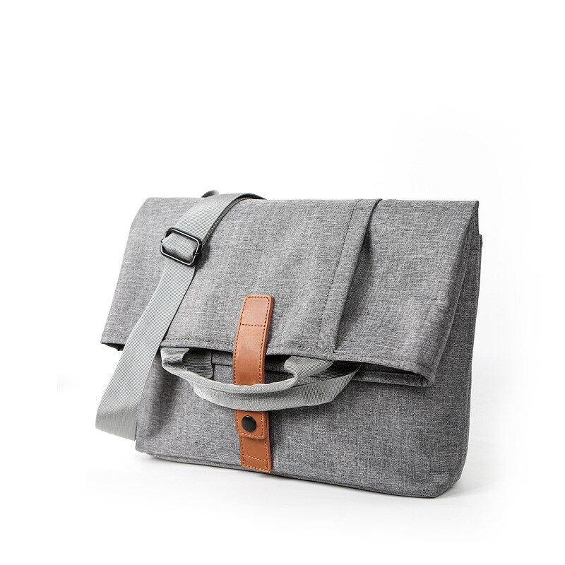 Men Bag Casual Grey Lightweight Oxford 13.1inch Laptop 9.7 iPad Tablet Crossbody Bag Male Small Messenger Bag Bagpack: Dark grey