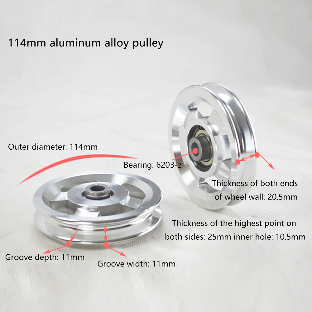 4 sizes fitness equipment wheel replacement aluminum alloy durable fitness equipment bearing pulley wheel pulley