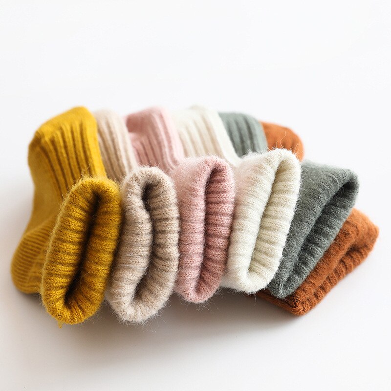 Dikker Baby Kids Sokken Herfst Winter Katoen Gestreepte Sokken Warm Peuter Jongen Meisjes Vloer Sokken Kinderen Kleding Accessoires