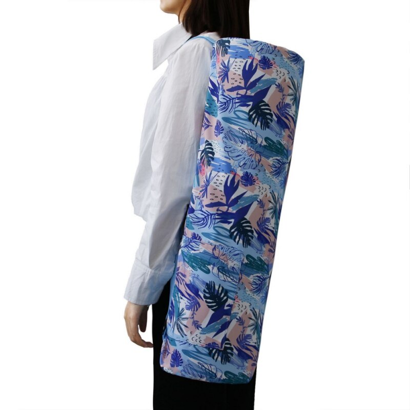 Aufbewahrungstasche für yogamatten, bedruckt, mit reißverschluss und kordelzug, yoga-rucksack