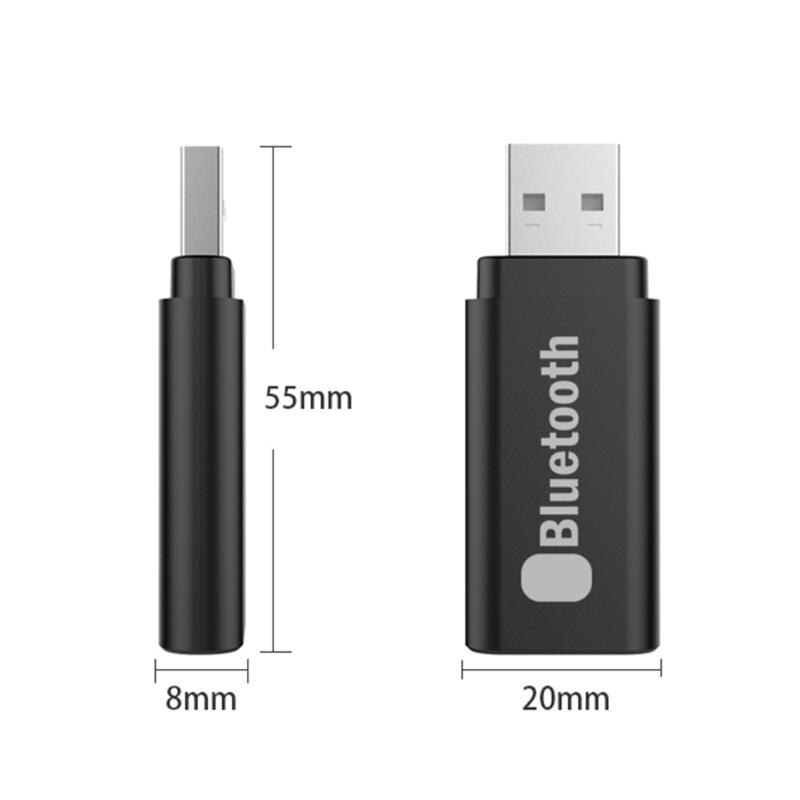 Bluetooth 5.0 émetteur sans fil récepteur USB 3.5mm haut-parleur adaptateur Dongle appareils ménagers et de bureau