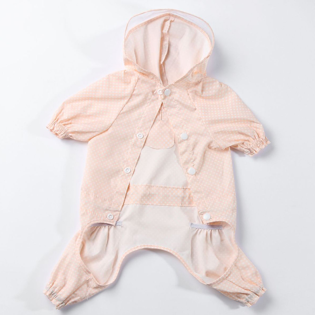 1pc 4 Größen Polyester Einstellbare Haustier Hund Regenmantel Wasserdicht Atmungsaktiv Regenbekleidung Hoodie Jacke Bekleidung Kleidung