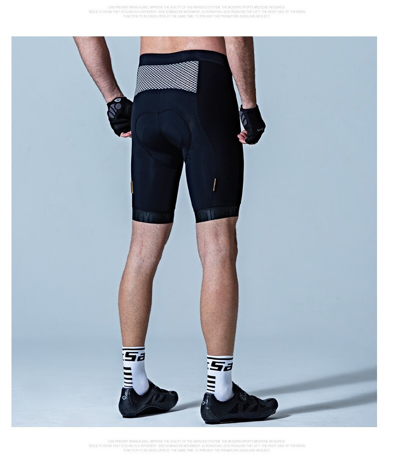 Santic Men Cycling Shorts Pro Fit Italian Imported Riding Pad MTB Road Bike Short Pants Cycling Bermuda Ciclismo
