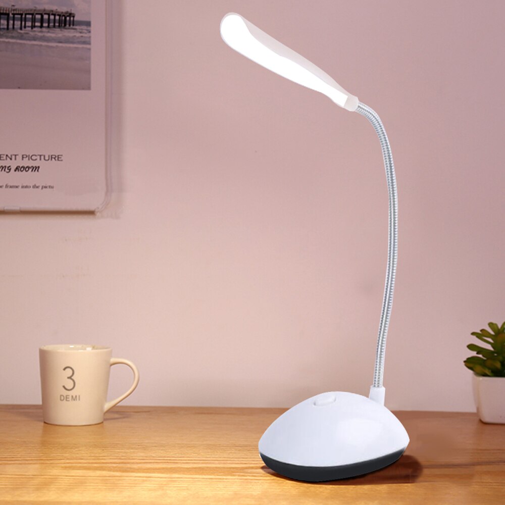 LED-bureaulamp Oogbescherming Leeslamp AAA-lamp op batterijen Opvouwbaar creatief nachtlampje voor lezen, studeren, slaapkamer