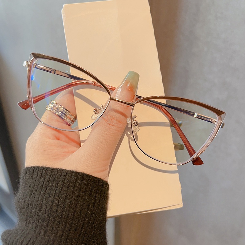 YIMARUILI, montura de gafas ópticas TR90 de aleación ultraligera a la , gafas graduadas Retro de para mujer, montura de gafas tipo ojo de gato TR30: Verde
