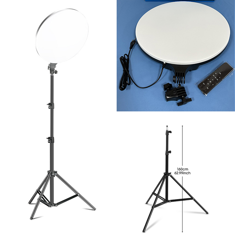 Photo Studio Dimmable LED 2700k-5700k Video Fill Lamp Light Panel Photography Lighting With Tripod Stand 110V-220V For Live: Pink