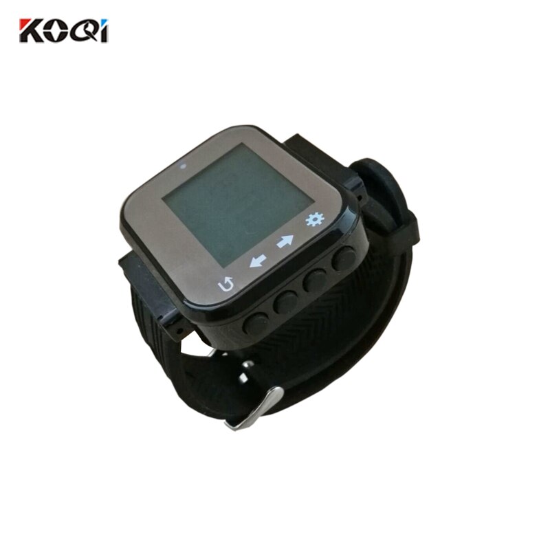 Ycall Restaurant calling watch receiver for waiter use K-300plus (show 3 number one time): Black