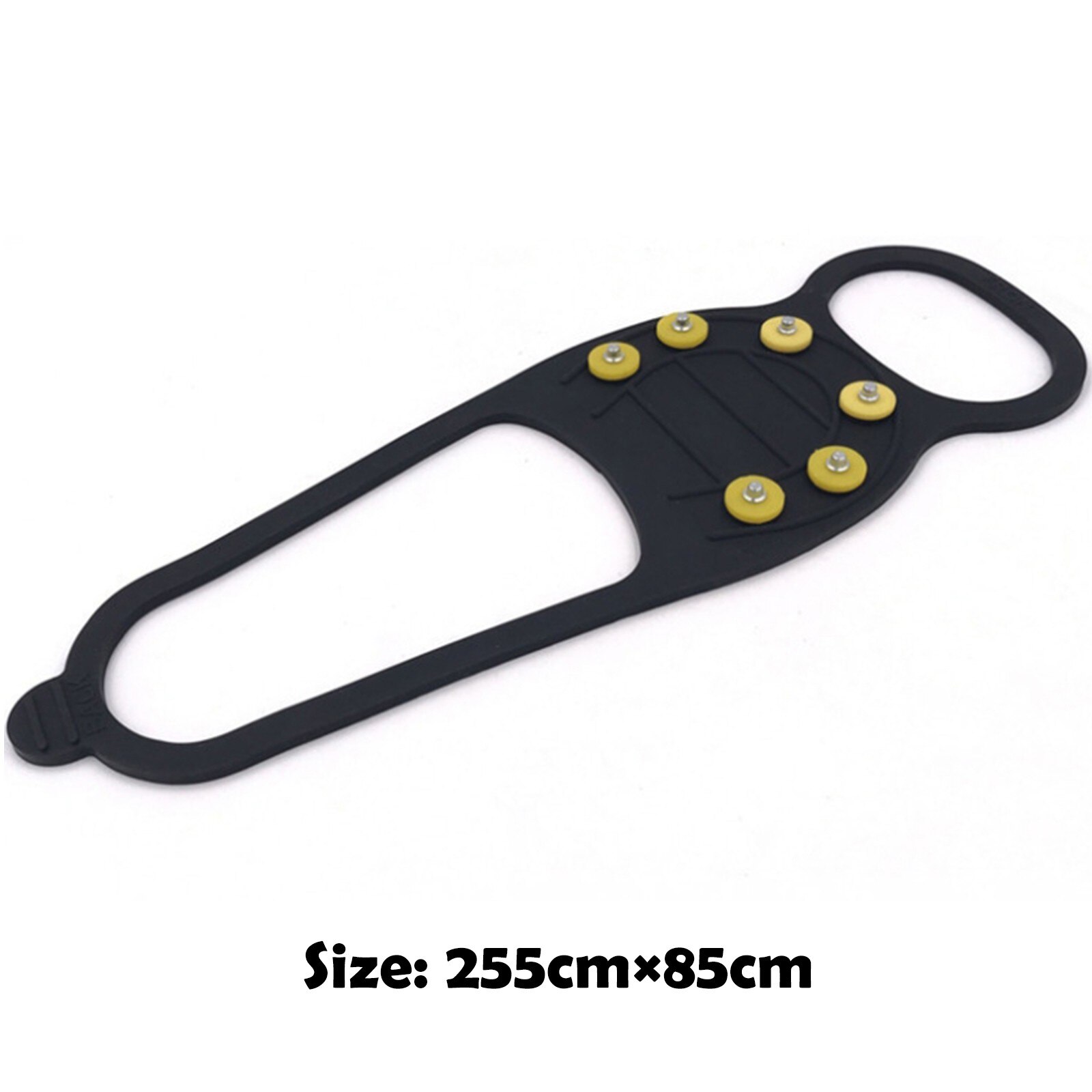 1 paire pointes glace poignées Crampons Portable anti-dérapant couvre-chaussures Multi dent Gel de silice extérieur neige glace griffe