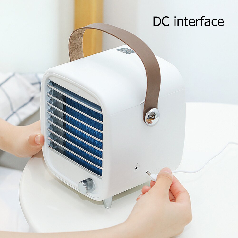 Mini Auto Airconditioner Ventilator Persoonlijke Ruimte Cool Car Home Office Desk Airconditioning Usb Cooling Led Luchtbevochtiger Apparaat