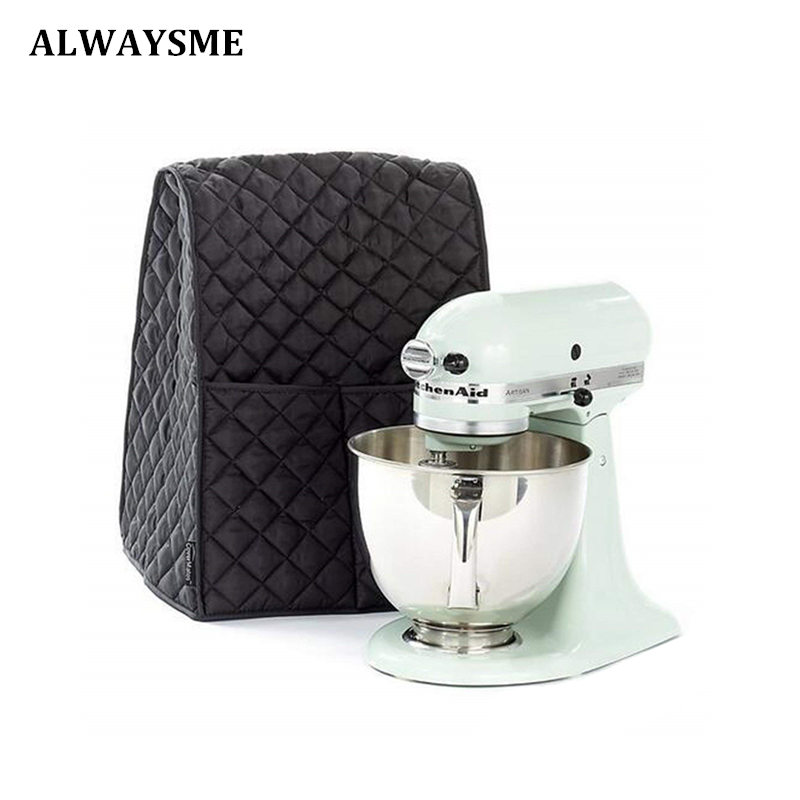 ALWAYSME Kitchen Mixer Cover Mixer Cover///Pot Electric Pressure Cooker Cover//Two Slice Toaster//Refrigerator Door Handle Cover: Mixer Cover Black
