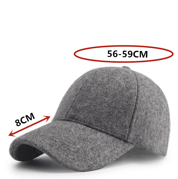 Seioum Herfst Winter Wol Baseball Cap Mannen Vrouwen Outdoor Sport Caps Snapbacks Bone Caps
