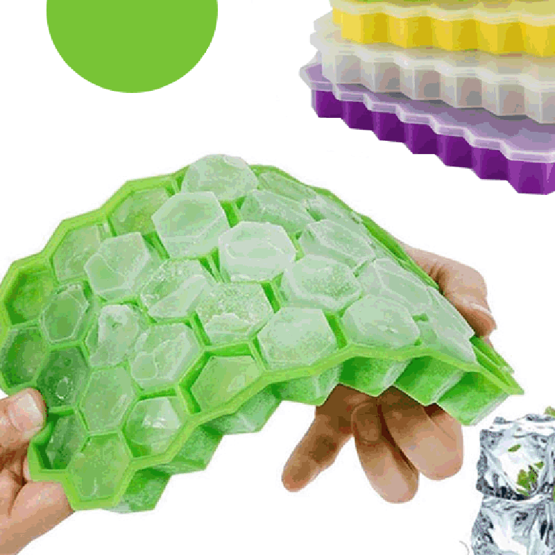 Silicone Honeycomb Ice Cube Tray Ice Cube Mold Food Grade Cavity Flexible Ice Molds Whiskey Cocktail Ice Maker