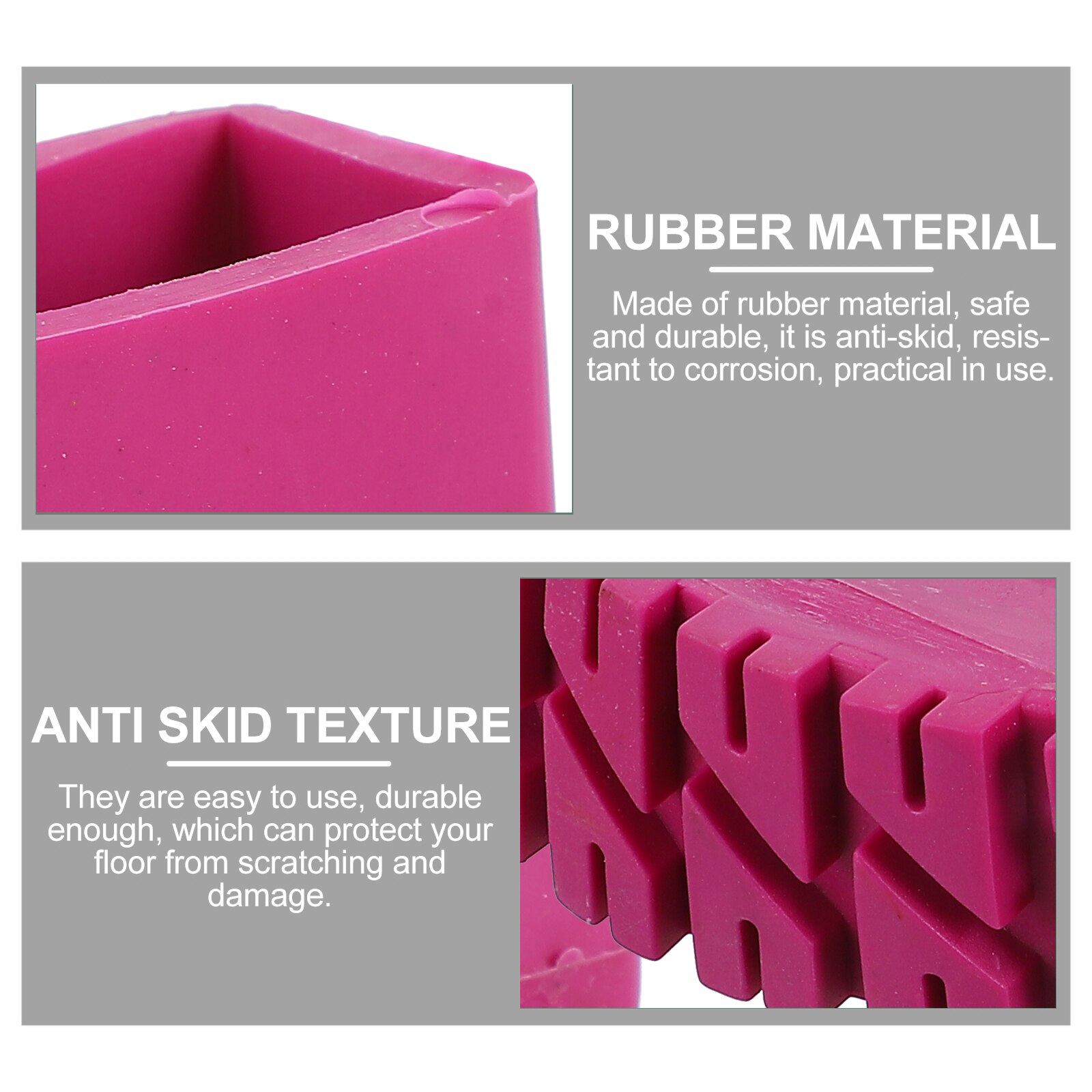 4pcs Ladder Leg Rubber Pads Non-skid Ladder Feet Covers Folding Ladder Feet Pads