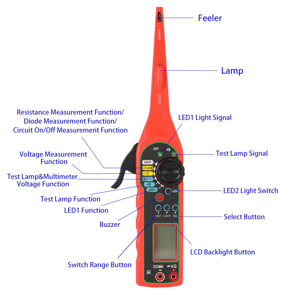 Automobile Circuit Tester Multi-function Car Auto Power Electric Circuit Tester automotive circuit tester