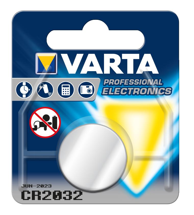 Pila de Botón de Litio Varta CR-2032 3 V