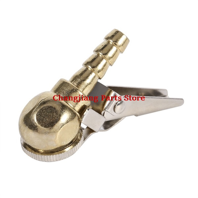 1Pc Tire Air Auto Tire Inflator Met Clip Voor Auto Band Reparatie Tools Chuck Inflator Gauge Messing Bal Auto