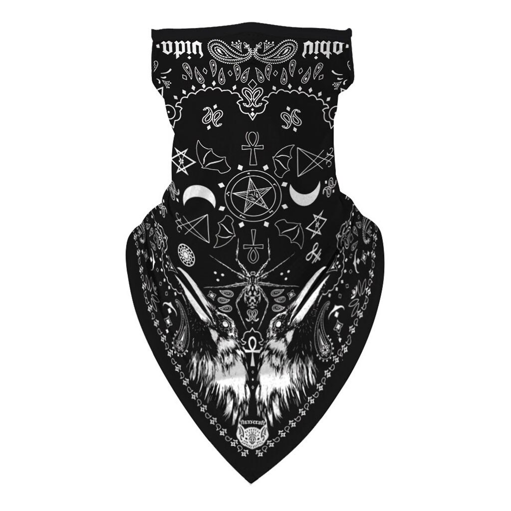 Pañuelo para exterior, Bandana de verano para hombre y mujer, pañuelo sin costuras con estampado para la oreja, pañuelo para el cuello y la cara, máscara de ciclismo deportivo a prueba de polvo, 1 unidad: G