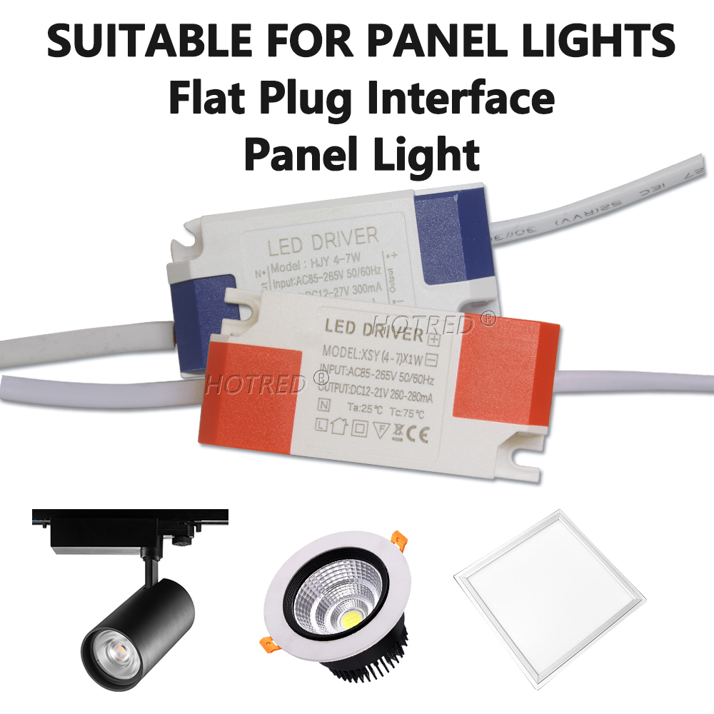 LED-Treiber 300ma 280ma 1w 3w 5w 7w 12w AC 110V 220V bis DC9V 12V 15V 21V 24V 48V Beleuchtung Transformator Tafel Decken leuchte Streifen