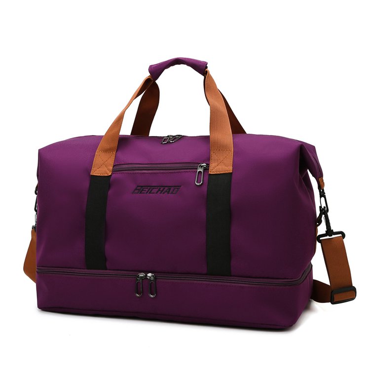 MARKROYAL Reisetaschen Für Frauen Große Kapazität Männer der Sport tasche Wasserdichte Weibliche Bote Tasche Trockenen Und Nassen: Lila