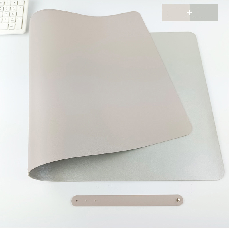 Home Office Large Mouse Pad Gamer Waterproof PU Desk Mat Computer Mousepad Keyboard pad Table Cover gaming mouse pad: 60x30 cm / BROWN