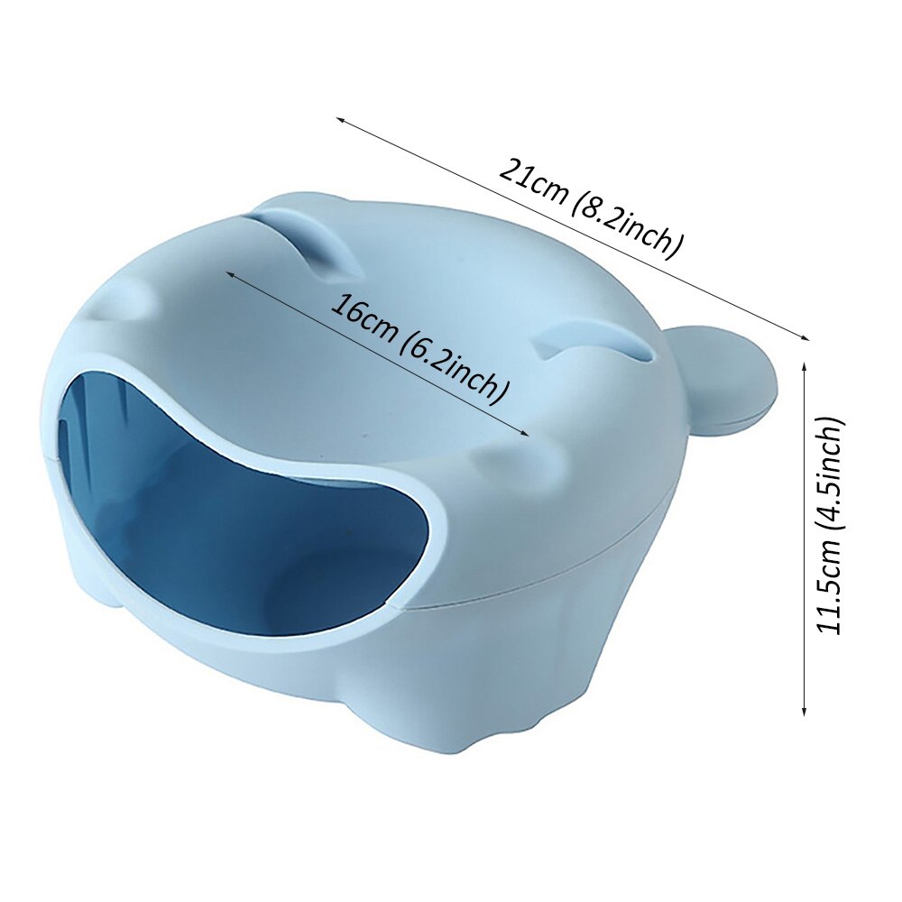 Modern Living Room Lazy Snack Bowl Plastic Double Layers Snack Storage Box Bowl Fruit Plate snack dish Phone Holder