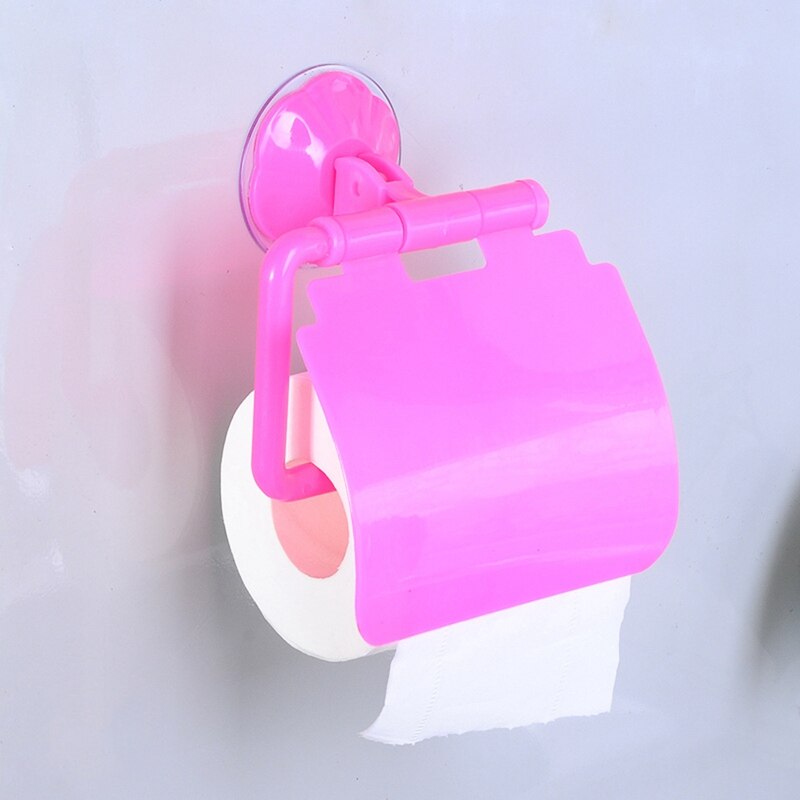 Wandmontage Plastic Zuignap Badkamer Toilet Paper Roll Holder Badkamer Accessoires Toiletrolhouder: PK