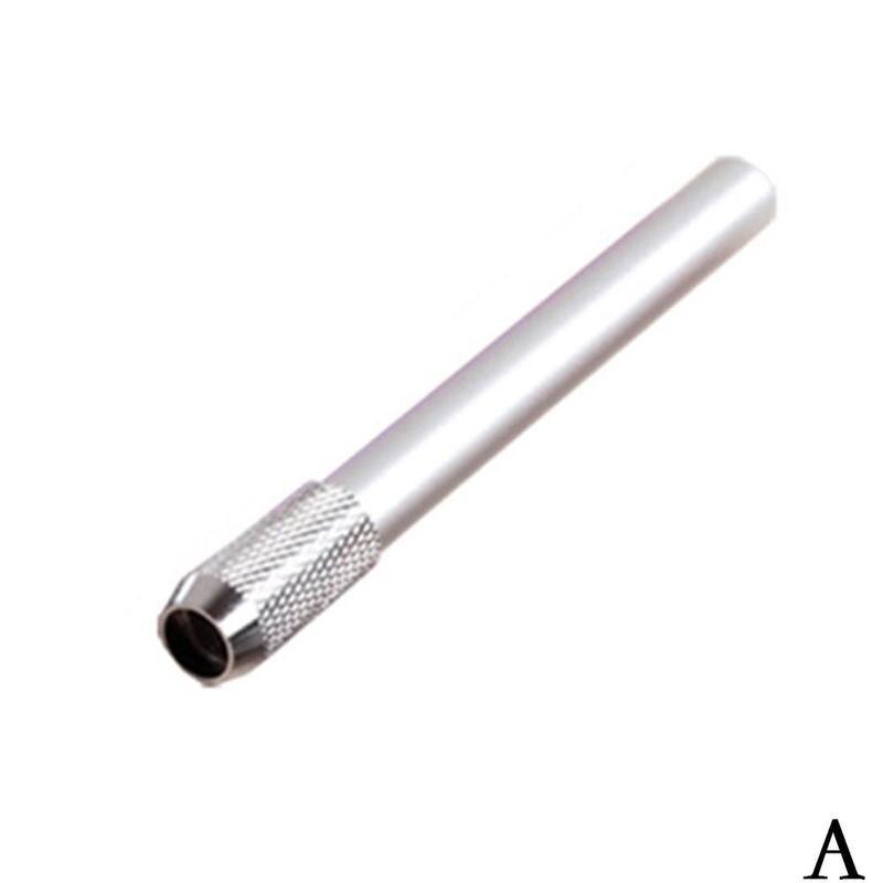 Lápiz de Metal útil, extensor alargador, soporte para dibujo escolar, útiles de papelería para estudiantes, suministros de pintura T1A5 1 unidad: Blanco