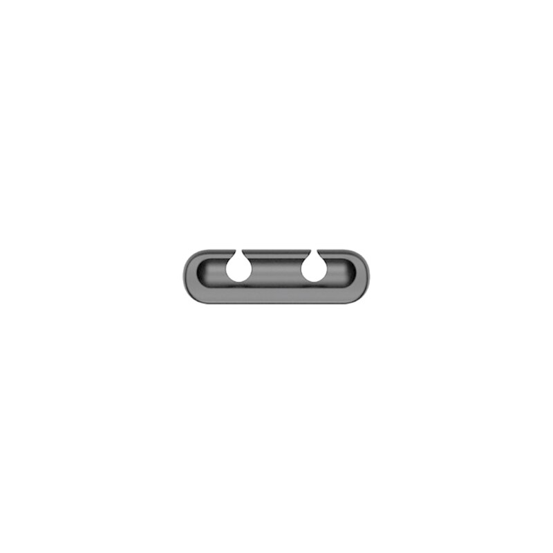 Soporte de bobinador de cables D7WA, organizador de gestión de cables de silicona autoadhesivo, Cable de carga USB, soporte de Cable de alimentación de noche: 7 ash-double hole