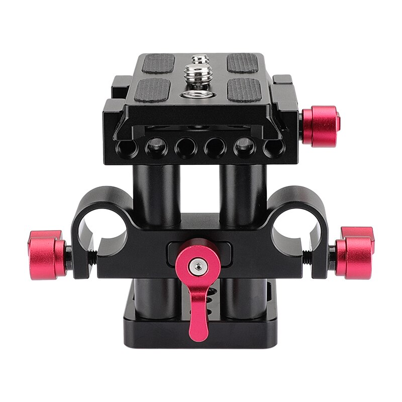 CAMVATE szybkiego montażu aparatu płyta montażowa/QR podstawa z standardowe 15mm LWS podwójny pręt zacisk do Manfrotto 577/501/ 504/ 701 statyw