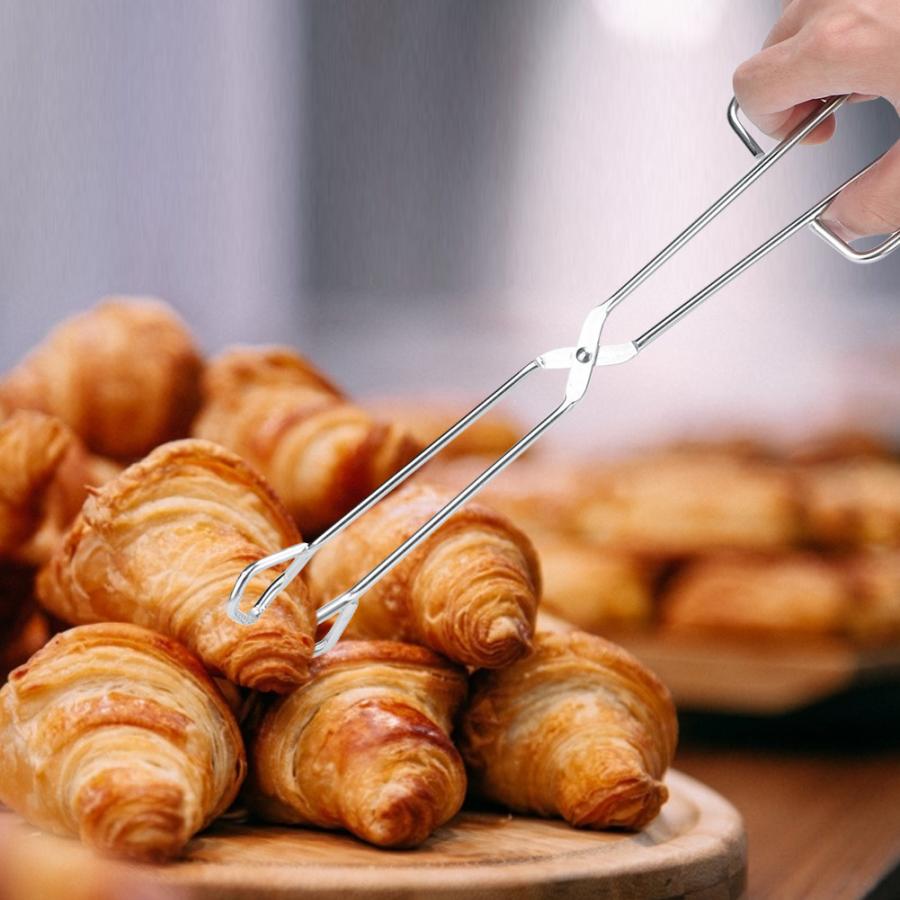 Barbecue Food Scissor Kitchen Utensils Stainless Steel Food Scissors Barbecue Grilled Food Clip Kitchen Tongs BBQ Accessories