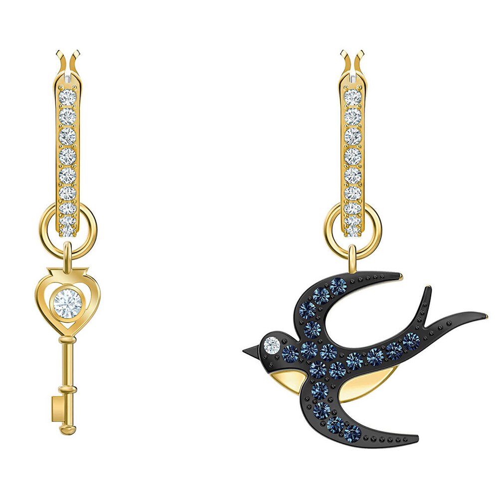 Herfst unieke magische bedel van zwaluw, sleutel en handpatroon hanger ketting prachtig: 4