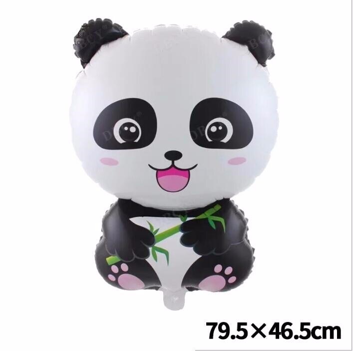 1 stücke Große Luftballons Tiere panda Fuchs Glücklich Geburtstag festival Dschungel Party Kinder Baby Dusche Dekorationen Helium Ballon: panda
