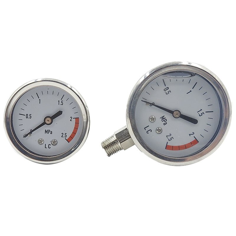 Pressure Gauges Air Compressor Hydraulic Pressure Gauge 0-2.5 MPa Pressure Measuring Instruments Gardening Supplies Greenhouse