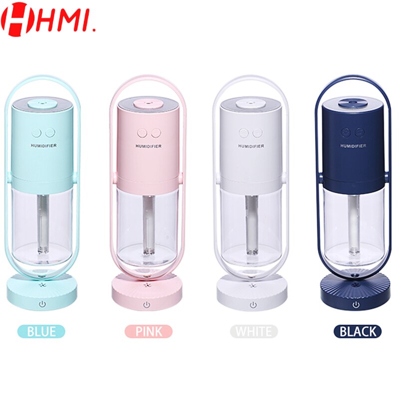 200ml Mini Luftbefeuchter Elektrische Aroma Öl Diffusor USB Kühlen Nebel Spritzgerät Luft Reiniger mit Bunten Nacht Licht für Mini xiaomi