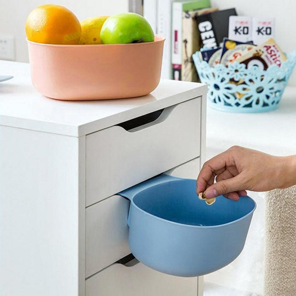 Useful Garbage Basket For Kitchen  Hanging Garbage Waste Bin Can Trash Barrel Storage Container Durable Accessory