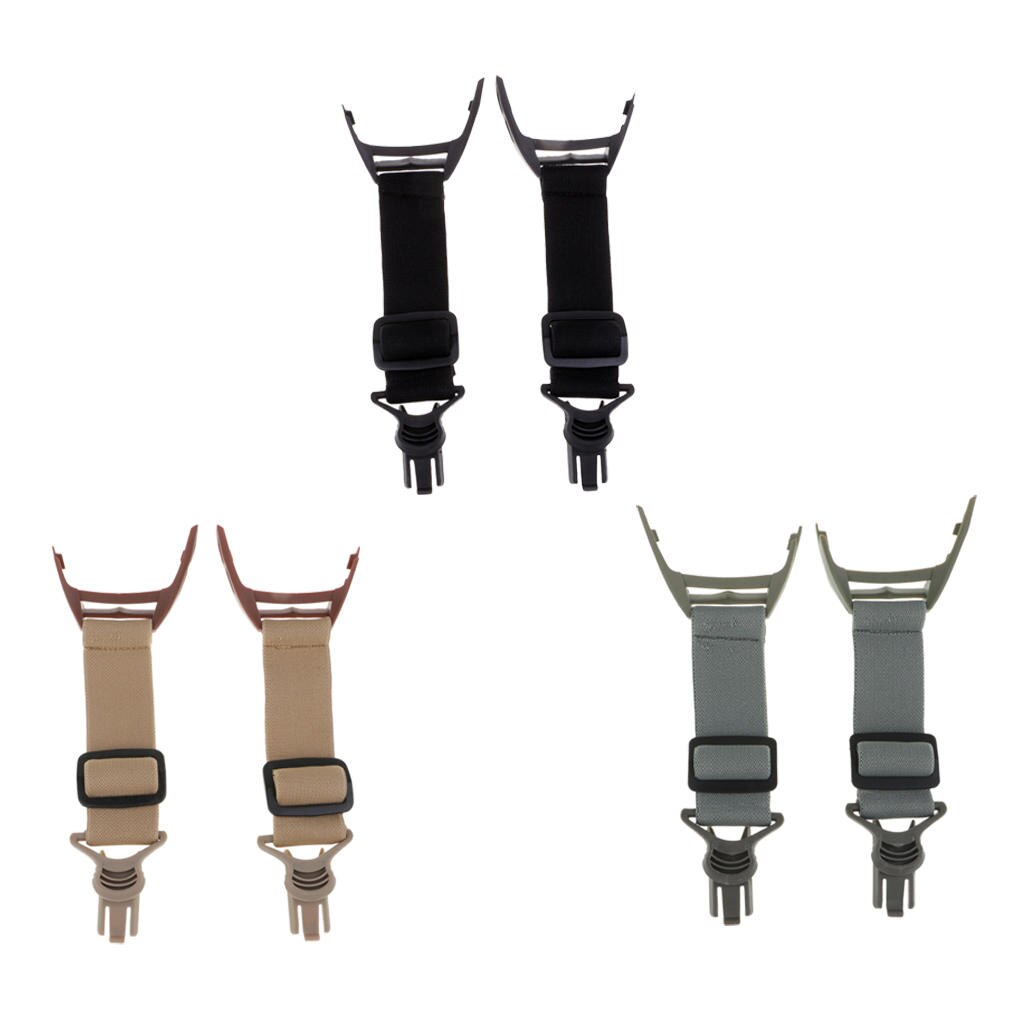 2 Pcs Replacement Adjustable Elastic Straps For FAST Locust Goggle Shooting