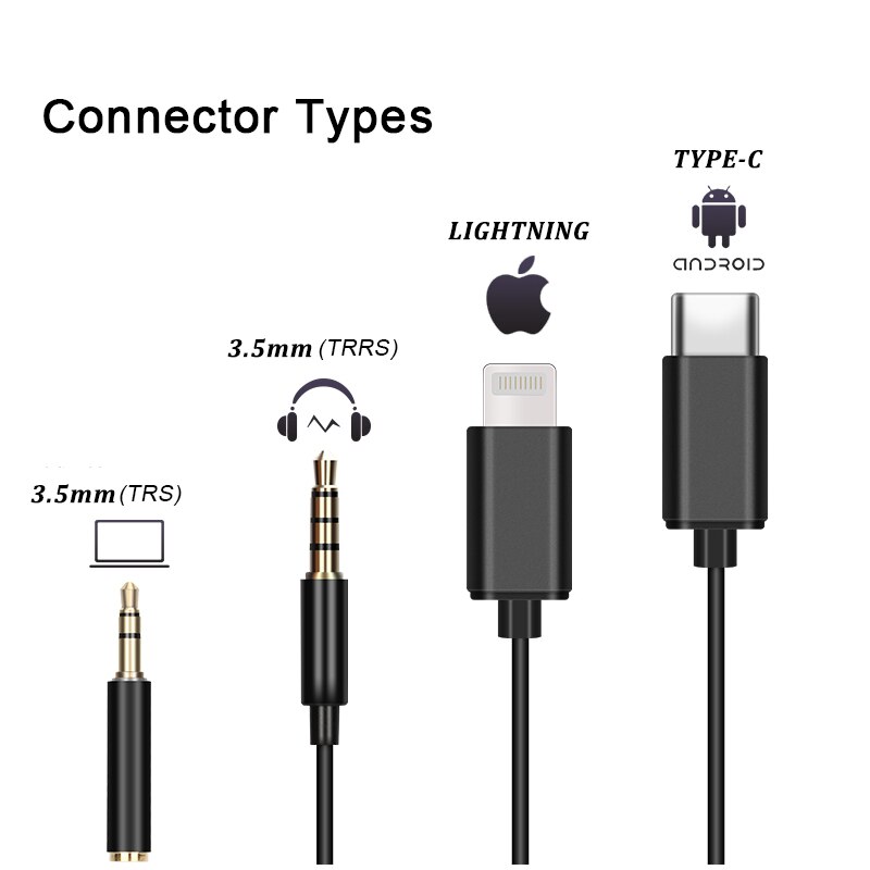 Mini Microphone For IOS Android Phone Omnidirectional lavalier microphone recording K song interview recording portable micropho