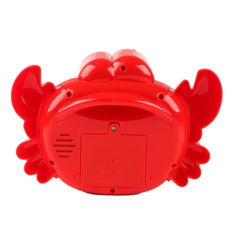 Funny Music Crab Bubble Blower Machine Electric Automatic Crab Bubble Maker Kids Bath