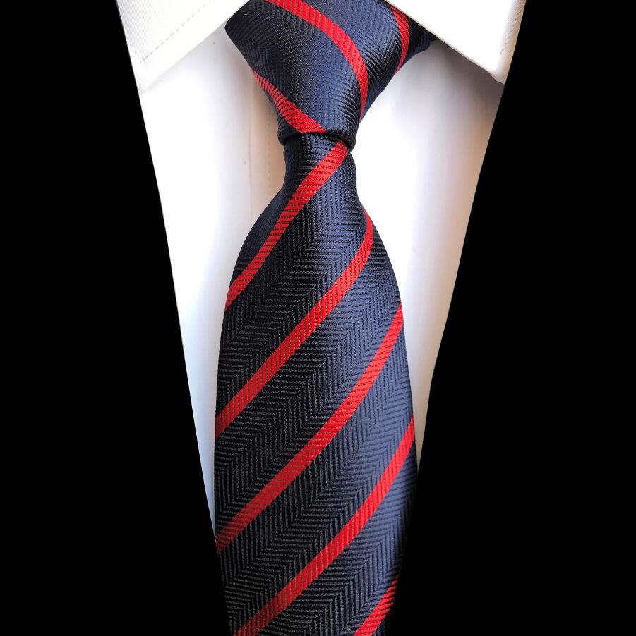 GUSLESON Neue Jacquard Woven Silk Krawatte für Männer Business Gravatas Normalen Plaid Krawatte Anzug Hochzeit Krawatten Kleidung Zubehör: 07