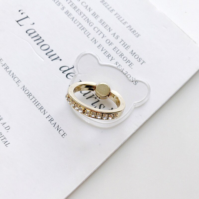 10Pcs Clear Mobiele Telefoon Strass Ring Houder Telefoon Cellulaire Ondersteuning Accessoires Telefoon Stand Socket Voor Alle Smartphone