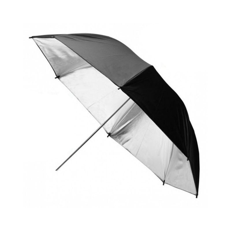 Diámetro Flash paraguas difusor plegable portátil Interior Exterior fotografía Softbox Reflector blanco y negro 33 pulgadas